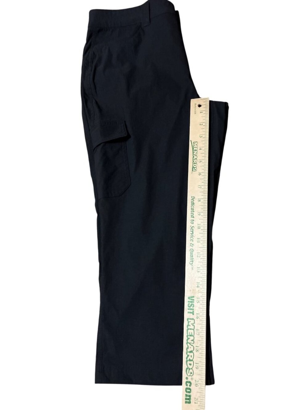 Eddie Bauer Womens 8 Black Cargo Capri Pants Outdoor Hiking Casual Stretch - Picture 10 of 15